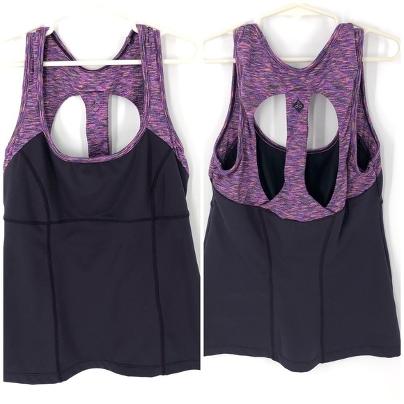 Prana Breathe Marla Tank Top Racerback Purple Size XS Outdoor Athletic Sporty - Picture 1 of 7